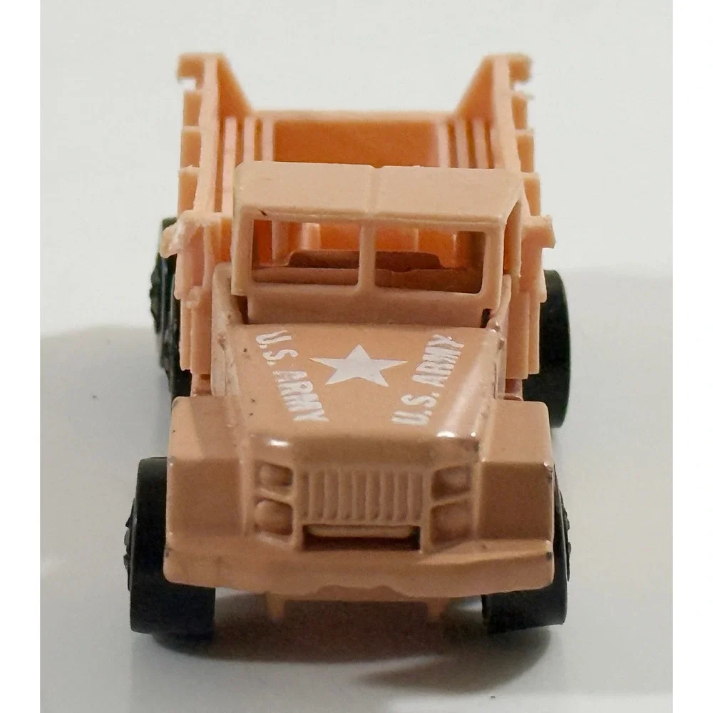 Hot Wheels Army Truck Kids 1:64 Tan US Army Military Cargo Stake Bed Vehicle